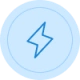 Lightning bolt icon - increased energy