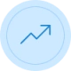 Upward arrow icon - stronger erections