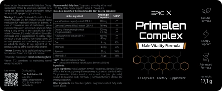 Produktetikett EPIC X